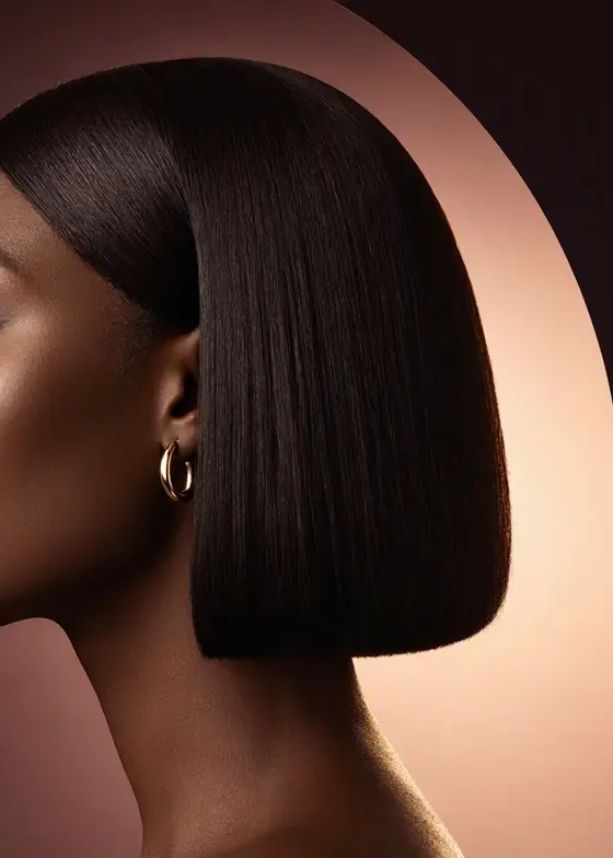 Silky straight hair sheet