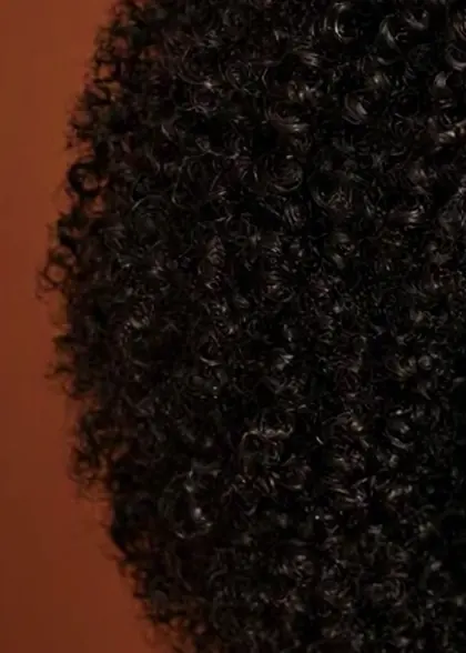 Curl texture close-up